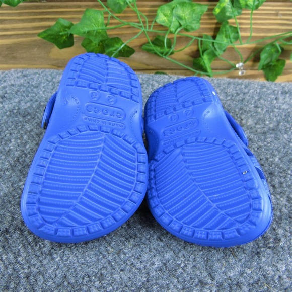 Crocs Unisex Fisherman Shoes Blue Synthetic Slip On Size T 2-3 Medium - Picture 7 of 9